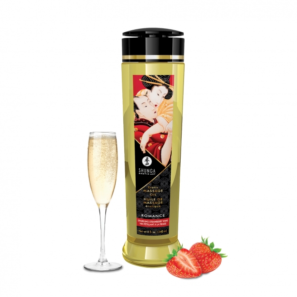 SHUNGA MASSAGEÖL ROMANCE (Strawberry Wine)